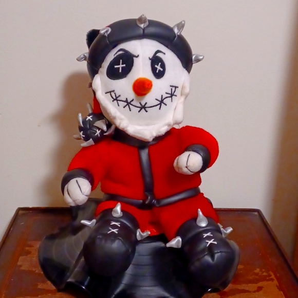 Spencer's Gifts holiday 2004 Anti Clause punk rock snowman plush - Picture 1 of 4